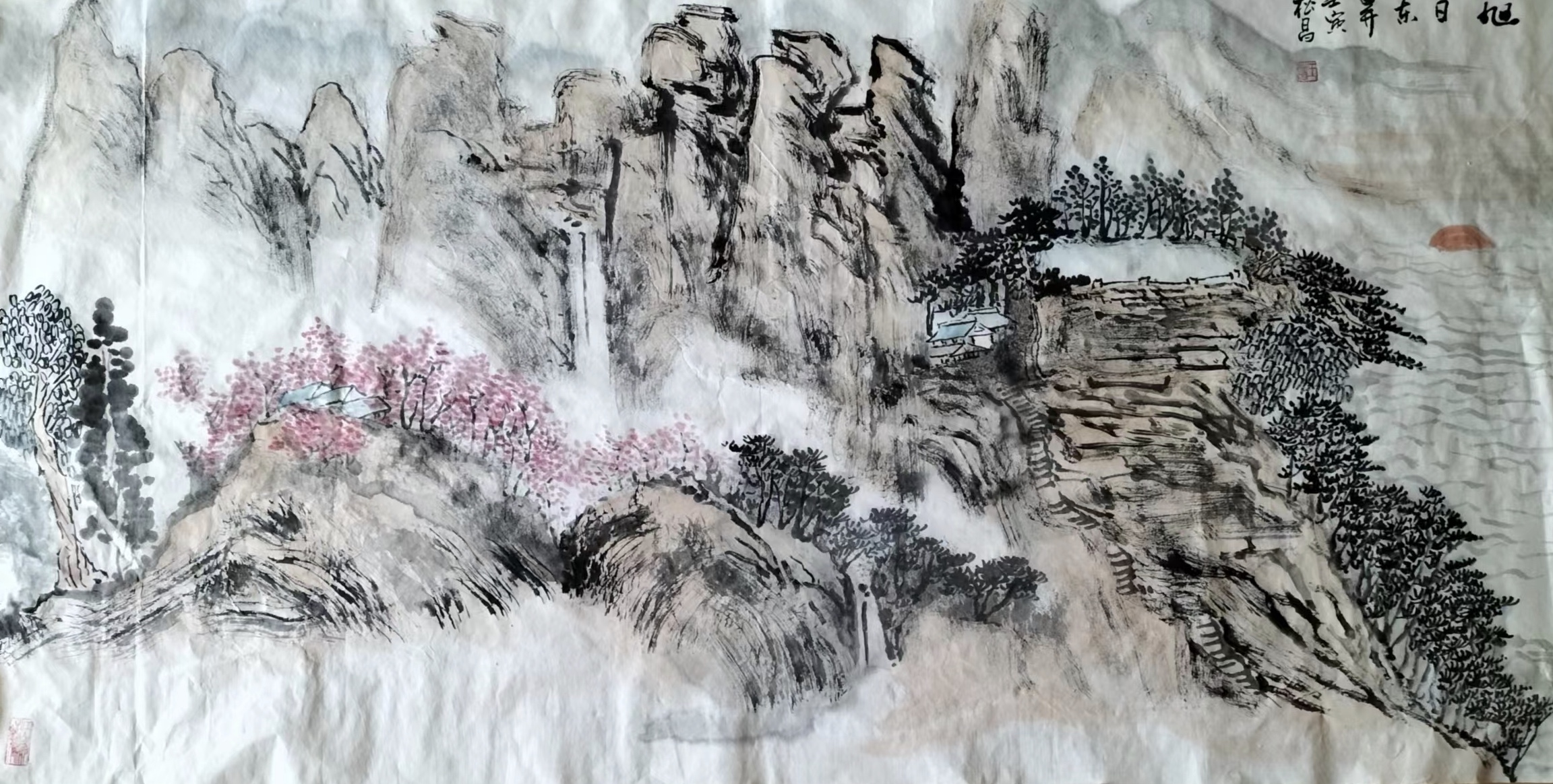 国家一级美术师崂山全景第一人王松昌老师作品