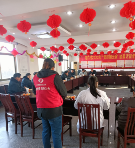 江苏盐城大丰经开区河口村传统佳节关爱老人