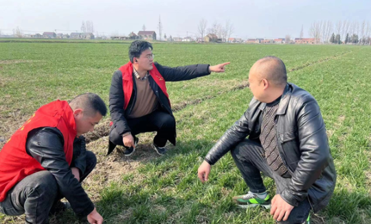 江苏盐城射阳县海河镇：党员冬训接地气 田间课堂送服务