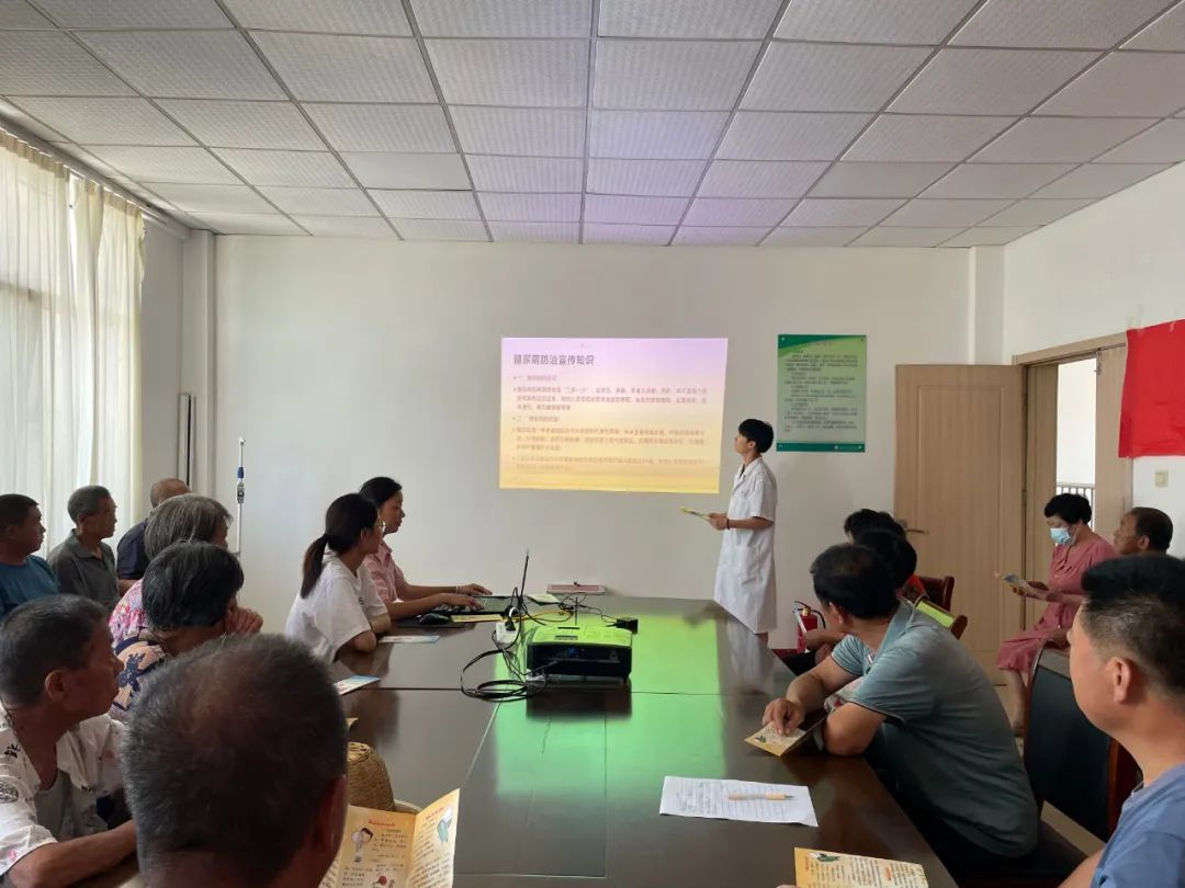 青岛市黄岛区胶河卫生院教居民远离“甜蜜”负担享受健康生活