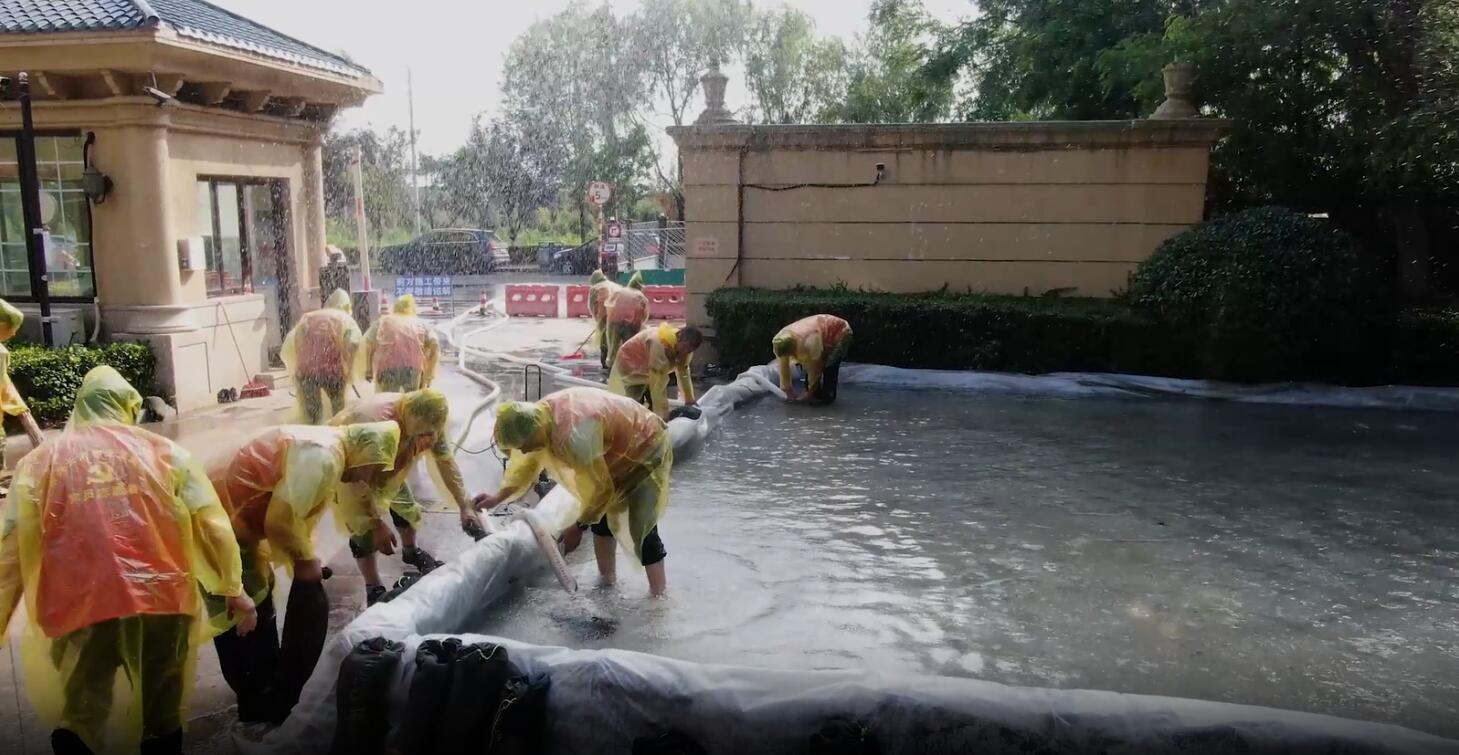 江苏盐城响水县：举行城市特大暴雨防洪避险实战演练