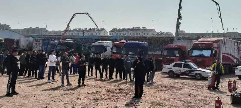 聚盟公路港第二批业户消防安全演练保障公共场所消防安全